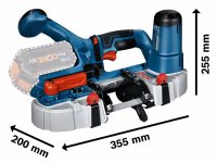 Bosch sega a nastro GCB 18V-63 Professionall in valigetta, taglio fino a 63,5 mm