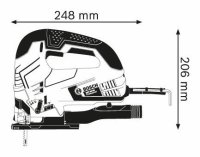 Seghetto alternativo Bosch GST 90 BE compatto 650W in valigetta