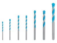 Set 7 punte foratura Bosch CYL-9 Expert MultiConstruction per calcestruzzo, 4-12mm
