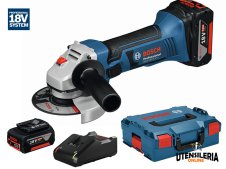 Bosch Smerigliatrice angolare a batteria GWS 18-125 V-LI ultra leggera in valigetta