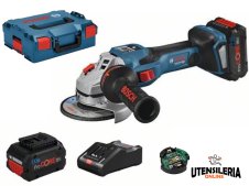 Bosch Smerigliatrice angolare a batteria GWX 18V-15 SC BITURBO in Kit