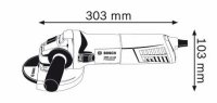 Smerigliatrice angolare elettrica GWS 11-125 1.100W disco 125mm