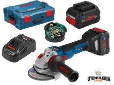 Smerigliatrice angolare a batteria GWS 18V-10 SC Bosch in Kit