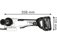 Smerigliatrice angolare X-LOCK Bosch in valigetta senza batteria GWX 18 V-10 SC