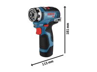 Trapano Flexiclick GSR 12V-35 FC Bosch in valigetta senza batteria