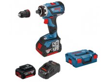 Bosch trapano avvitatore GSR 18V-60 FC Professional con 2 batterie 5Ah, caricabatterie e valigetta