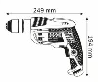 Bosch trapano elettrico GBM 10 RE 600W con mandrino autoserrante 10 mm