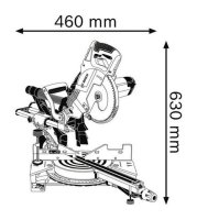 Troncatrice radiale GCM 8 SJL Dx/Sx 1600W lama 216 mm