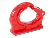 Gancio a saldare Carcano C805 in acciaio G80, portata 1,12-10 ton