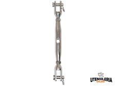 Tenditore a due forcelle Carcano in acciaio inox AISI 316, M4-M20