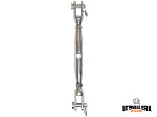 Tenditori a due forcelle Carcano in acciaio inox AISI 316, M4-M20(6pz)