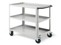 Carrello a tre ripiani Clever Large Fami ruote in gomma portata 300kg