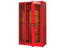 Armadio per DPI Carvel 1075x500x1850mm con 2 ante in vetro frangibile, 3 ripiani e appendiabiti Armadio per DPI Carvel 1075x500x1850mm con 2 ante in vetro frangibile, 3 ripiani e appendiabiti
