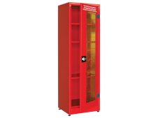 Armadio di sicurezza per DPI Carvel 575x500x1850mm con anta vetro frangibile e 3 ripiani Armadio di sicurezza per DPI Carvel 575x500x1850mm con anta vetro frangibile e 3 ripiani