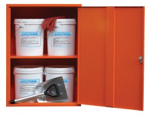 Armadietto pensile con disgelante in scaglie Carvel Exoterm per scongelamento superfici