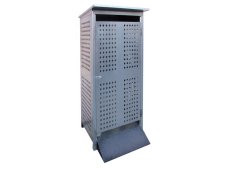 Armadio per stoccaggio esterno 4 bombole gas Carvel 600x600x2100mm con rampa Armadio per stoccaggio esterno 4 bombole gas Carvel 600x600x2100mm con rampa