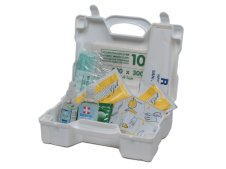 Polvere assorbente e addensante Carvel Pulvibio per liquidi biologici in valigetta
