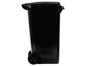 Bidone carrellato portarifiuti Carvel 580x735x1065mm in polietilene, 240lt