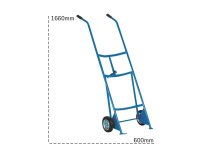 Carrello portafusti Carvel 600x1600mm per fusti metallici 220lt, portata 300Kg