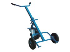 Carrello portafusti a 3 ruote Carvel 700x1400x950mm per fusti metallici 220lt, portata 300Kg