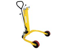 Carrello portafusti idraulico Carvel 800x770x1360mm per fusti metallici 220lt, portata 250Kg