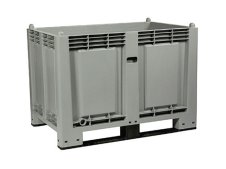 Cassa pallet Carvel 1200x800x850mm in polipropilene con 2 traverse, 600lt