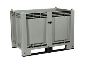 Cassa pallet Carvel 1200x800x850mm in polipropilene con 2 traverse, 600lt