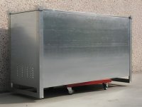 Contenitore in acciaio Carvel 1630x620x970mm per raccolta neon esausti