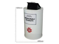 Contenitore in acciaio Carvel 400x600mm per raccolta medicali scaduti, 60lt
