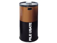 Contenitore in acciaio Carvel 400x600mm per raccolta pile e batterie esauste, 60lt