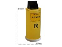 Contenitore in acciaio Carvel 400x840mm per raccolta toner inchiostro, 100lt