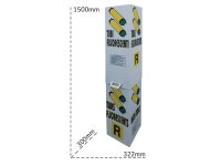 Contenitori in cartone ondulato Carvel 322x300x1500mm per raccolta neon esausti E2 (10pz)