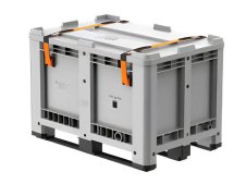 Contenitore in polietilene Carvel 1200x800x760mm per batterie al litio esauste, 470lt