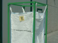 Contenitore porta Big Bag Carvel 1000x1000x1850mm con vasca di contenimento