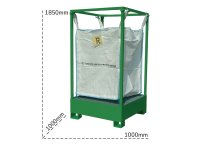 Contenitore porta Big Bag Carvel 1000x1000x1850mm con vasca di contenimento