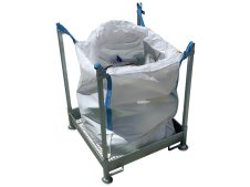 Contenitore porta Big Bag Carvel 1070x1070x1260mm componibile in acciaio zincato