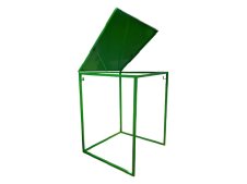 Contenitore porta Big Bag Carvel 1100x1100x1400mm in acciaio con coperchio