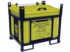 Contenitore in PP Carvel 920x710x840mm sovrapponibile per batterie esauste, 250lt