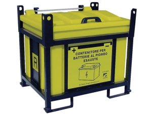 Contenitore in PP Carvel 920x710x840mm sovrapponibile per batterie esauste, 250lt