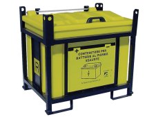 Contenitore in PP Carvel 1130x830x1040mm sovrapponibile per batterie esauste, 550lt