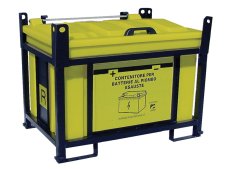 Contenitore in PP Carvel 1350x1170x1040mm sovrapponibile per batterie esauste, 850lt