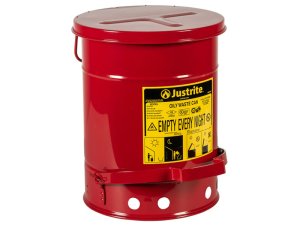 Contenitore per rifiuti infiammabili o oleosi Carvel 302x403mm con apertura a pedale, 20lt