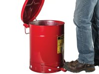 Contenitore per rifiuti infiammabili o oleosi Carvel 354x464mm con apertura a pedale, 34lt