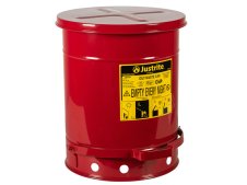 Contenitore per rifiuti infiammabili o oleosi Carvel 354x464mm con apertura a pedale, 34lt
