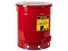 Contenitore per rifiuti infiammabili o oleosi Carvel 408x514mm con apertura a pedale, 52lt