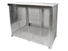Deposito di stoccaggio esterno Carvel 2100x1085x2190mm in acciaio zincato per 32 bombole gas