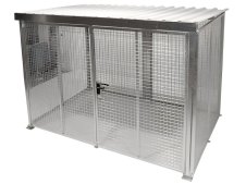 Deposito di stoccaggio esterno Carvel 2400x1500x2190mm in acciaio zincato per 60 bombole gas