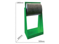 Dispenser in acciaio Carvel  500x600x1000mm per rotoli assorbenti da 41cm
