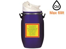 Kit assorbimento per oli e derivati petrolio Carvel in fusto, capacità 69lt