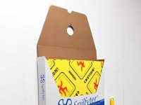 Panni assorbenti alta visibilità Carvel 41x46cm per sversamenti in dispenser appendibile (125pz)
